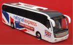 1:76 Scale White-Blue CORGI Brand Single-Deck Tour Bus Model