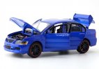 Blue /White 1:32 Kids Diecast Mitsubishi Lancer Evolution X Toy