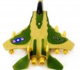 Gray / White / Yellow Kids Die-Cast F-15 Eagle Fighter Toy