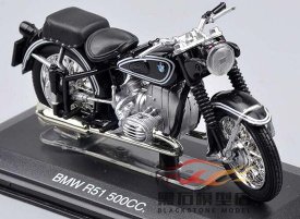 1:22 Black Italeri Diecast BMW R51 500cc Motorcycle Model