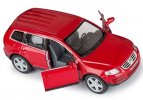 Kids 1:38 Black / Red / Gray / Silver Diecast VW Touareg Toy