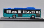 Blue 1:64 Scale Diecast BYD 12M Battery Electric City Bus Model