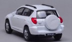 White 1:36 Scale Welly Diecast Toyota RAV4 Toy