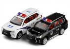 1:32 Scale Black /White Kids Police Diecast Lexus LX570 SUV Toy