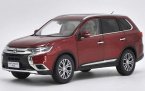 1:18 Scale Red / White Diecast Mitsubishi Outlander Model