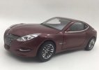 Wine Red / Gray 1:18 Scale Diecast Geely Emgrand GT Model