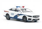 1:64 Scale White Police Diecast 2021 Geely Preface Model