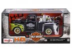 1:24 Scale MaiSto Black-Green Diecast Ford F1 Pickup Truck Model