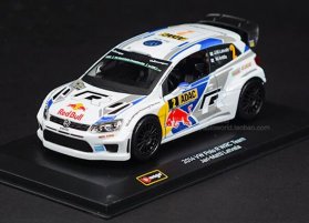 Kids Bburago NO.2 WRC 1:32 Scale Diecast VW Polo R Toy