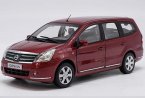 1:18 Scale Red / White / Blue Diecast Nissan Geniss Model