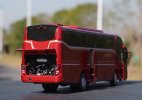 Red 1:42 Scale Diecast Higer KLQ6127BAE51 Coach Bus Model