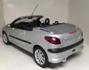 Silver 1:18 Scale Diecast Peugeot 206CC Model