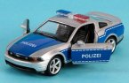 Blue-Silver 1:32 Kids Diecast Ford Mustang GT Police Car Toy
