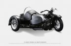 MaiSto 1:18 Black/ White Diecast Harley-Davidson Sidecar