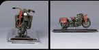 Army Green 1:18 Harley Davidson 1942 WLA FLAT HEAD Model