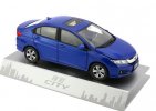 White / Blue 1:18 Scale Diecast 2015 Honda CITY Model