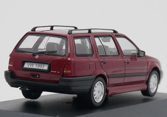Wine Red 1:43 Scale IXO Diecast 1993 VW Golf Variant Model