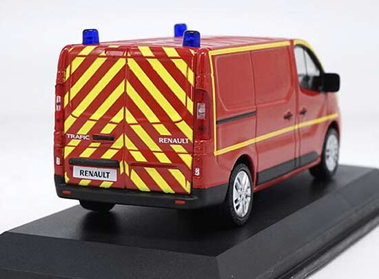 Red / White NOREV 1:43 Scale Diecast Renault Trafic Model