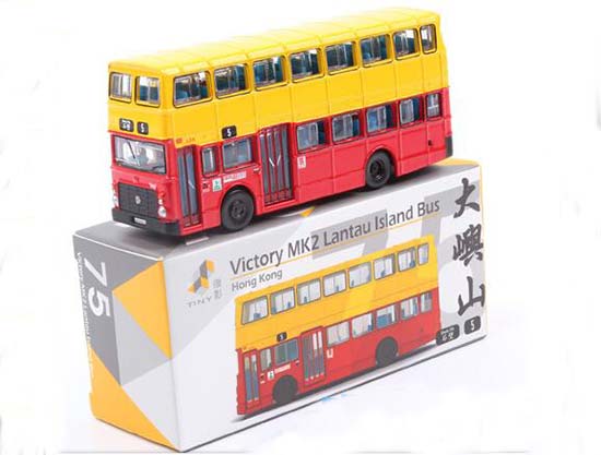Red-White TINY Hong Kong KMB Diecast Double Decker Bus Toy [NB2T356 ...