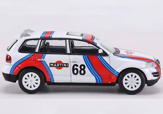White-Red 1:64 Scale Martini Diecast VW Touareg R50 SUV Model [NB6T482 ...