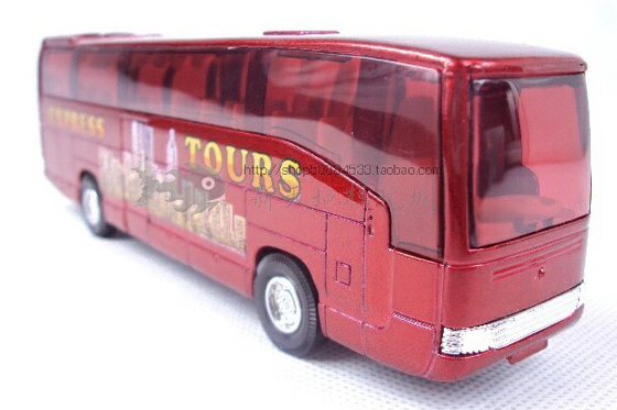 red tour bus toy