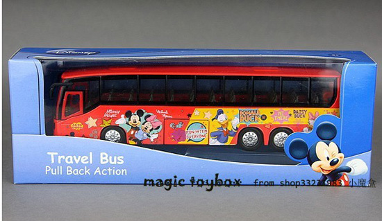 Red Bus Mouse Kids Red Mickey Mouse And Donacdduck Theme Tour Bus Toy [NB8T116 ...