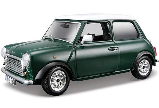 1:32 Scale Red / Army Green Diecast 1969 Mini Cooper Model [NB8T874 ...