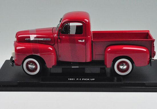 Red 1:18 Scale Welly Die-Cast 1951 Ford F-1 Pickup Model [NB9T811